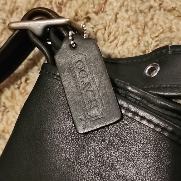 Black Leather Vintage Coach Bag